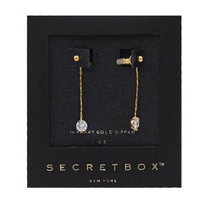 CZ Chain Dangle Earrings